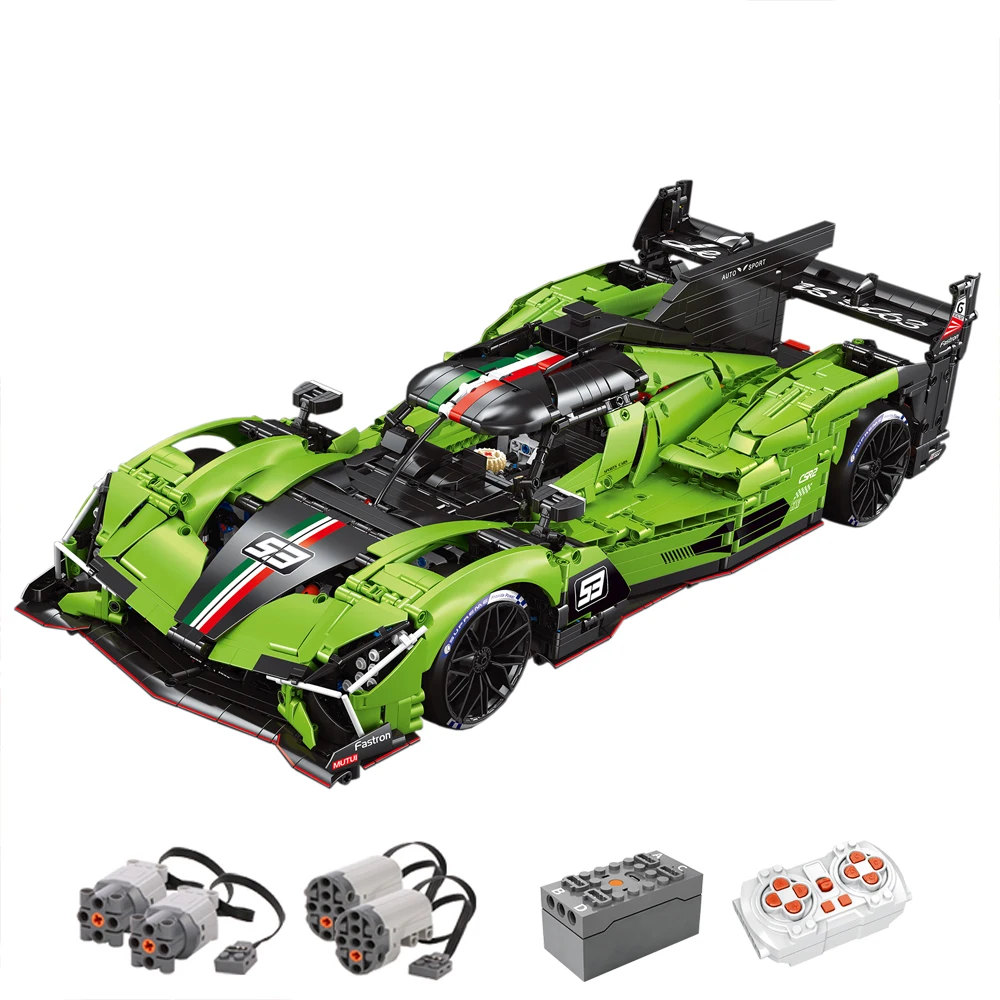 

IN STOCK MOC Technical Remote Control Racing Car LEE MANS SC63 Building Blocks Bricks Assembling Model Children's Toys Gift Set