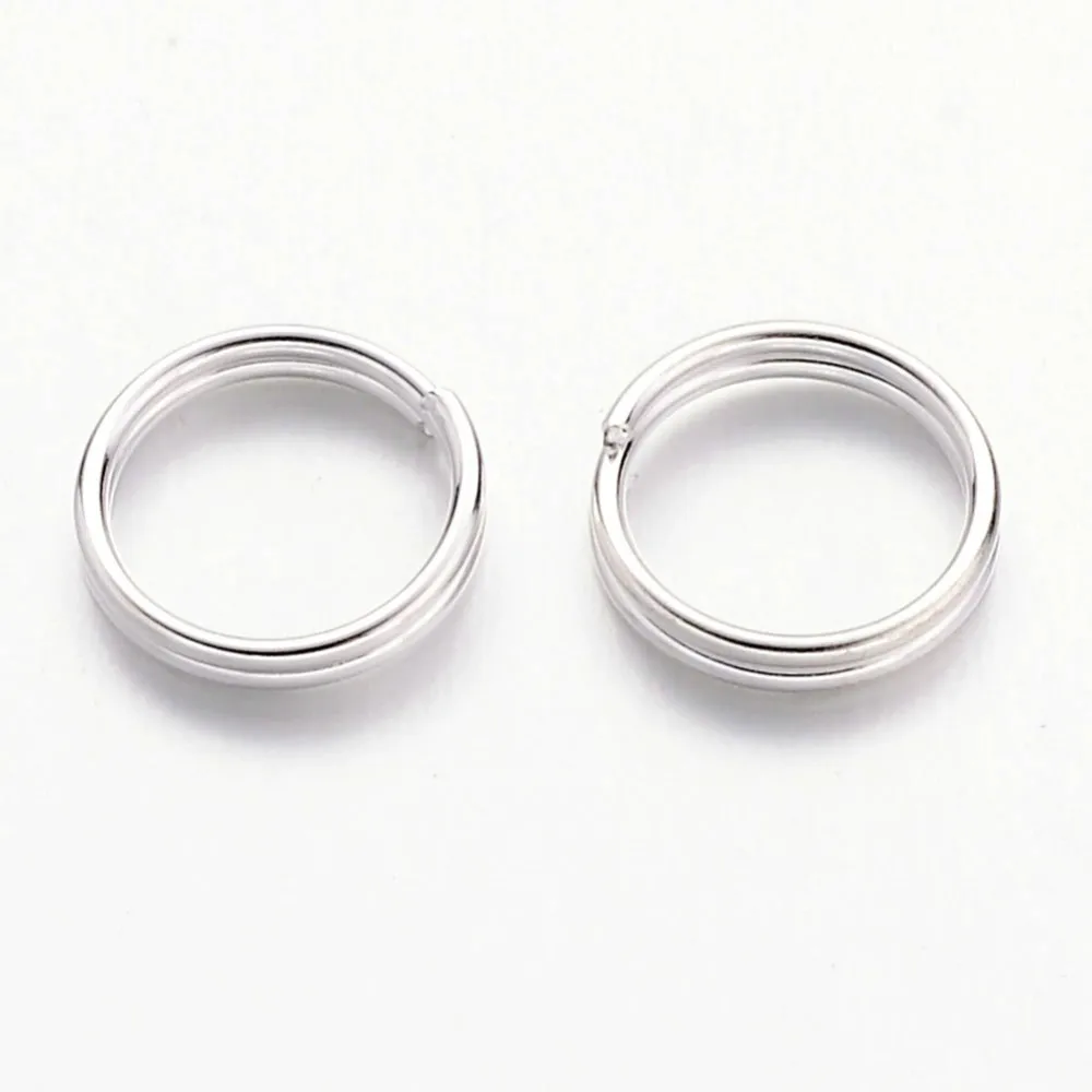 4/5/6/7/8/10x0.7mm Double Loops Iron Metal Jump Rings Split Rings for Jewelry Making DIY Accessories Component