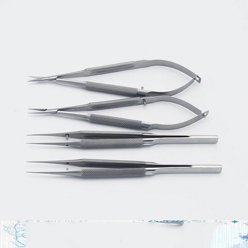 Micro-instrument kit 141618cm micro-scissors needle forceps micro-tweezers ophthalmology four-piece eight-piece