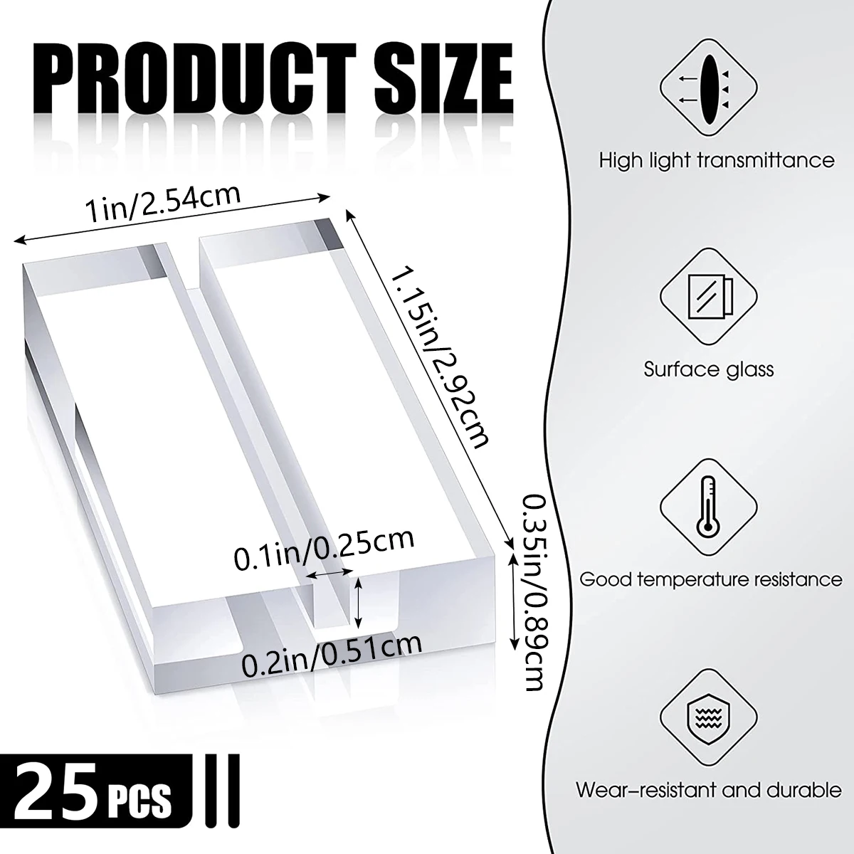 25Pcs Wedding Acrylic Stands Place Card Holders Table Number Stands Desktop Clear Card Display Stand Acrylic Sign Holders 2023