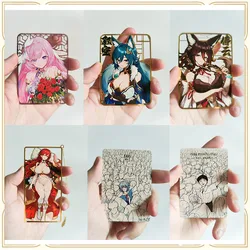 Anime Goddess Story DIY ACG Metal Card Himeko Laci Morgan Yukong Toys For Boys Collectible Card Christmas Birthday Gift