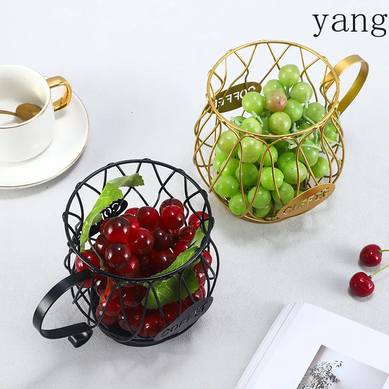 CX Iron Geometric Fruit Basket Fruit Bowl for Household