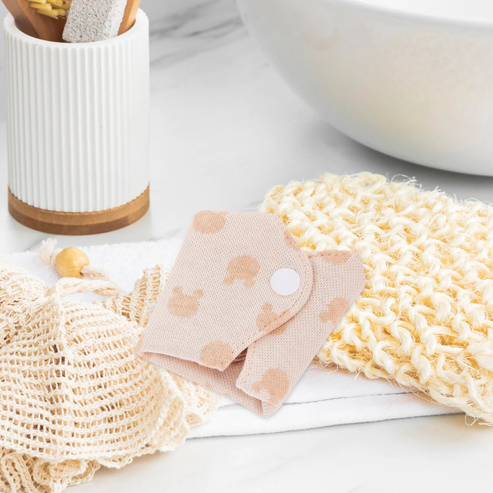 5 قطعة منصات الحيض القطن العضوي القابلة لإعادة الاستخدام قابل للغسل منشفة صحية للنساء ماصة للغاية تنفس لينة مثالية لفترة