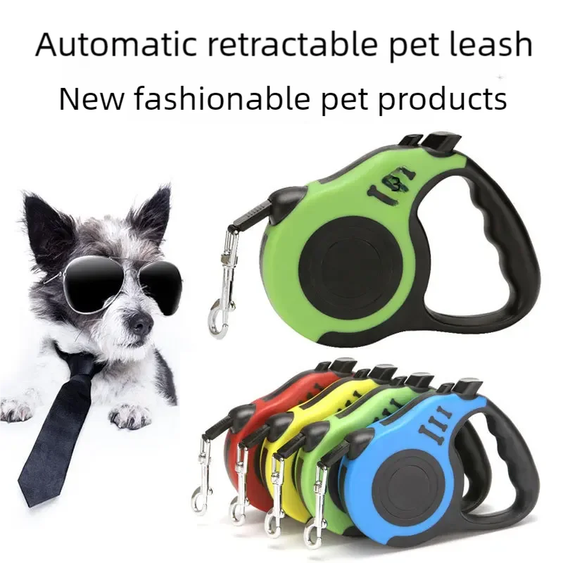 【セール中】ペット牽引装置自動格納式犬リード骨プリントロープチェーン小型中大型犬用調節可能なペット用品
