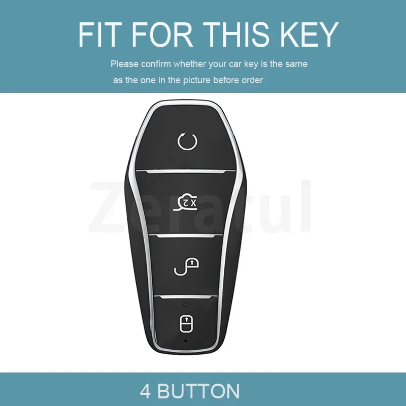 TPU Shell Fob For BYD Atto 3 Han EV Dolphin Qin Song PRO Han EV Max Tang DM 2018 Qin PLUS Car Remote Smart Key Case Cover