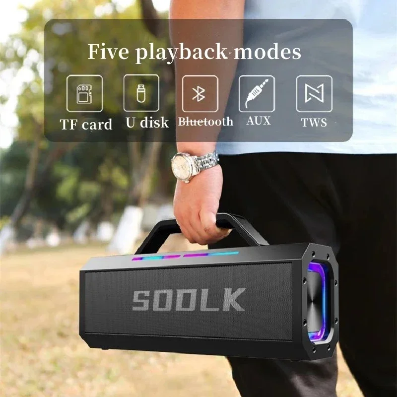 SODLK S520 High-power 150W Wireles Bluetooth Speaker Outdoor Karaoke Sound 4 Horn Heavy Bass 21600mAh Battery Super-long Standby