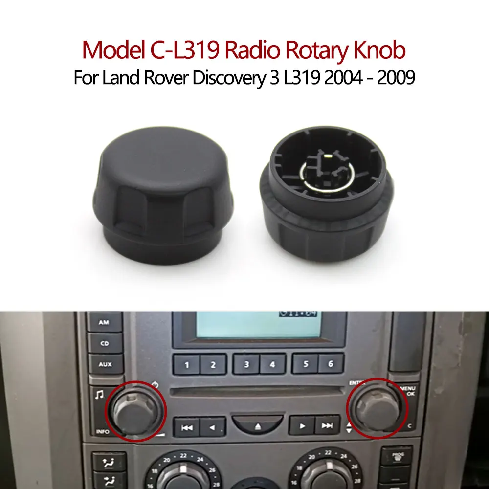 Auto-Konsolen-Drehknopf für Lautstärke, Klimaanlage und Temperatur, Radio-Drehregler für Land Rover Range Rover Sport L320 Discovery 3 L319 Freelander 2 – Detail 6
