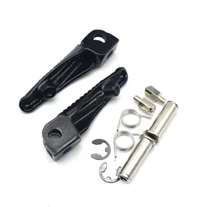 Para Kawasaki ZX6R ZX636 ZX9R ZX10R ZX14 ZX-14 Z750 Z1000 ZZR1200 GTR1400 ZZR1400 ER6N Dianteiro Da Motocicleta apoio para Os Pés Traseiros Pé pegs 8 principais vendas acelerador z750 - №1