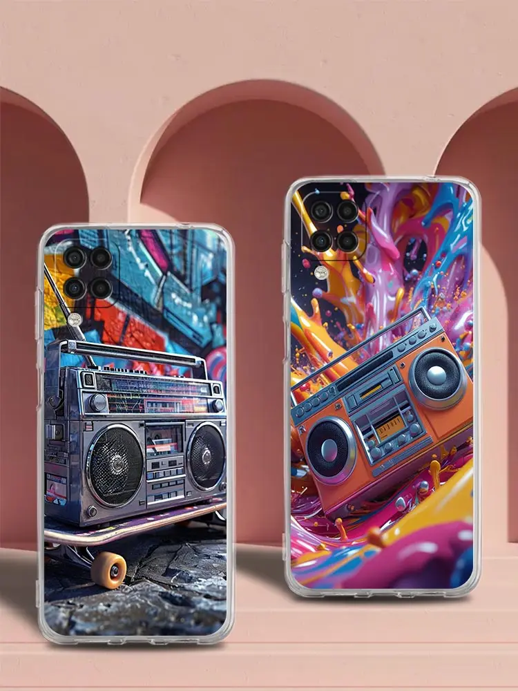 لينة غطاء من البولي يوريثان الحراري لسامسونج غالاكسي A25 A23 A22 A52S A31 A72 A73 A17 A07 A13 A11 5G جراب هاتف شفاف جهاز تسجيل الرجعية #6