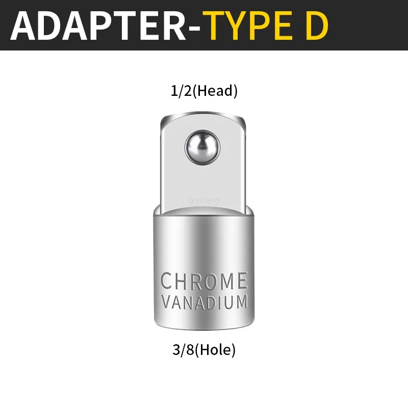 Onnfang Sockel Adapter Antriebs kopf Ratschen schlüssel 1/2 3/8 1/4 CR-V Chrom Vanadium Stahl für Auto Fahrrad Garage Home Reparatur werkzeuge – Detail 9