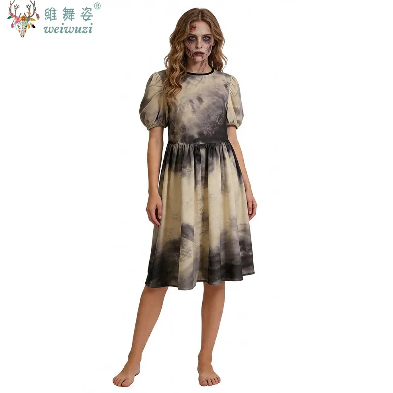 Women's Halloween Cosplay The Exorcist Witch Dress MovieCharacter Horror Zombie Catherine Vampire Masquerade Performance Costume