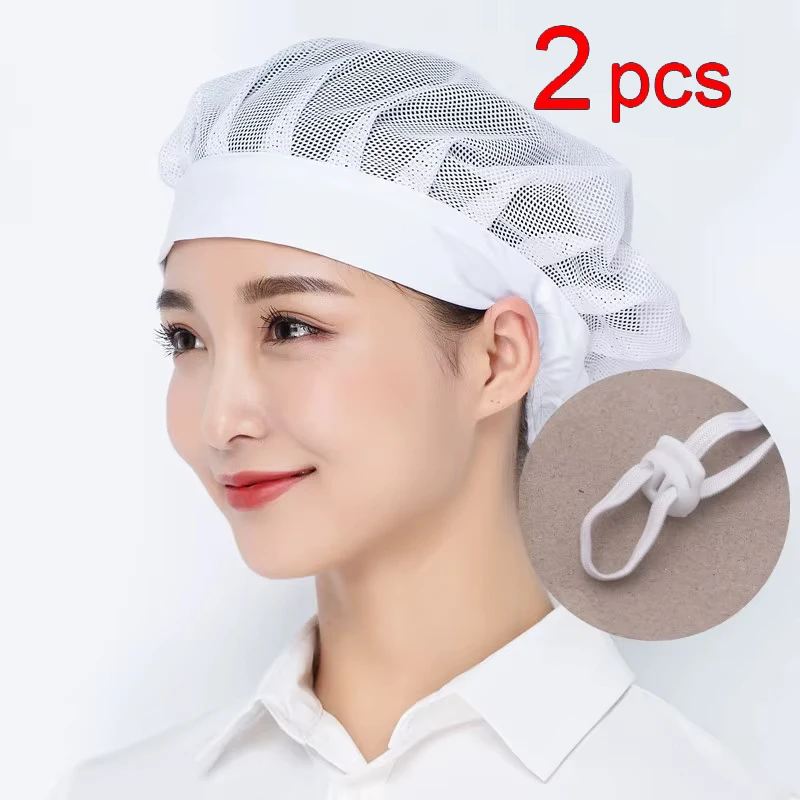 Masculino feminino net bonés padaria cozimento oficina trabalho chapéu bouffant boné hairnet serviço de alimentos cozinhar cozinha empacotado cabelo trabalho cabeça capa