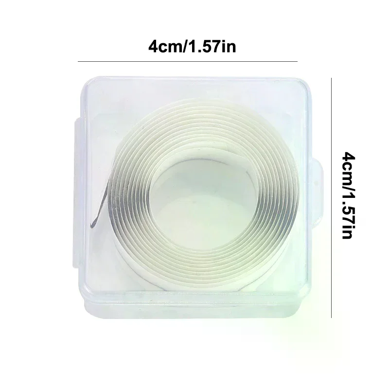 Selbstklebender Ersatzstreifen für falsche Wimpern mit Box, wiederverwendbar und wasserfest, natürlich aussehende und langlebige Make-up-Werkzeuge