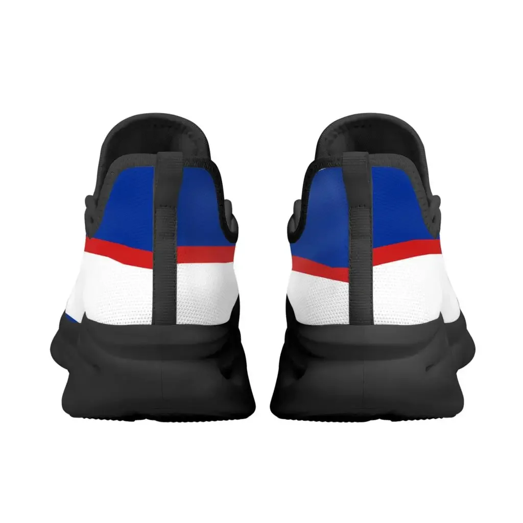 Cuba Flag Sneakers For Women Cuban Flag Designer Comfortable Lace Up Platform Sneakers Lightweight Women Footwear