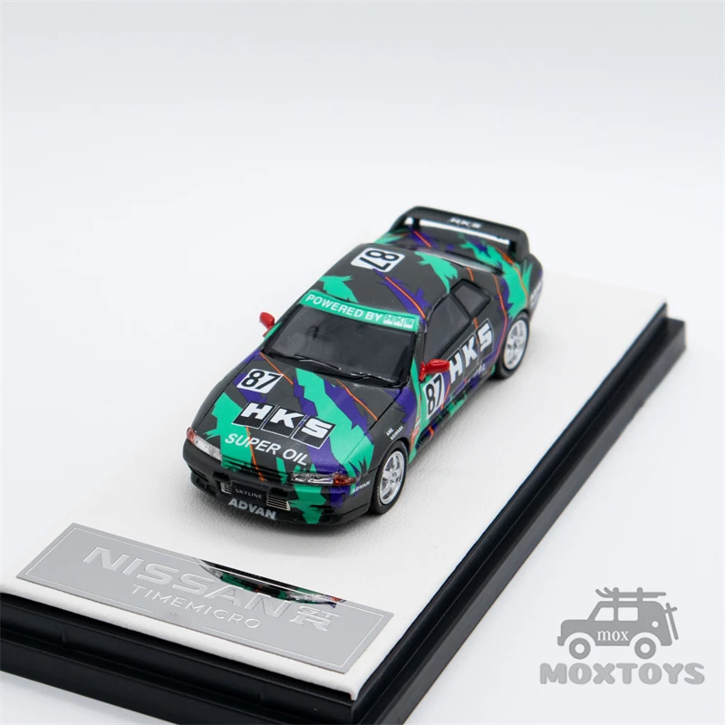 TIME MICRO 1:64 Nissan Gtr32 open cover edition HKS /ADVAN limited999 Diecast Model Car