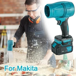 for Makita 18V Li-ion Battery Handheld Brushless Air Blower Portable Electric Violent Turbo Fan Car Dryer Leaf Dust Blowing Tool