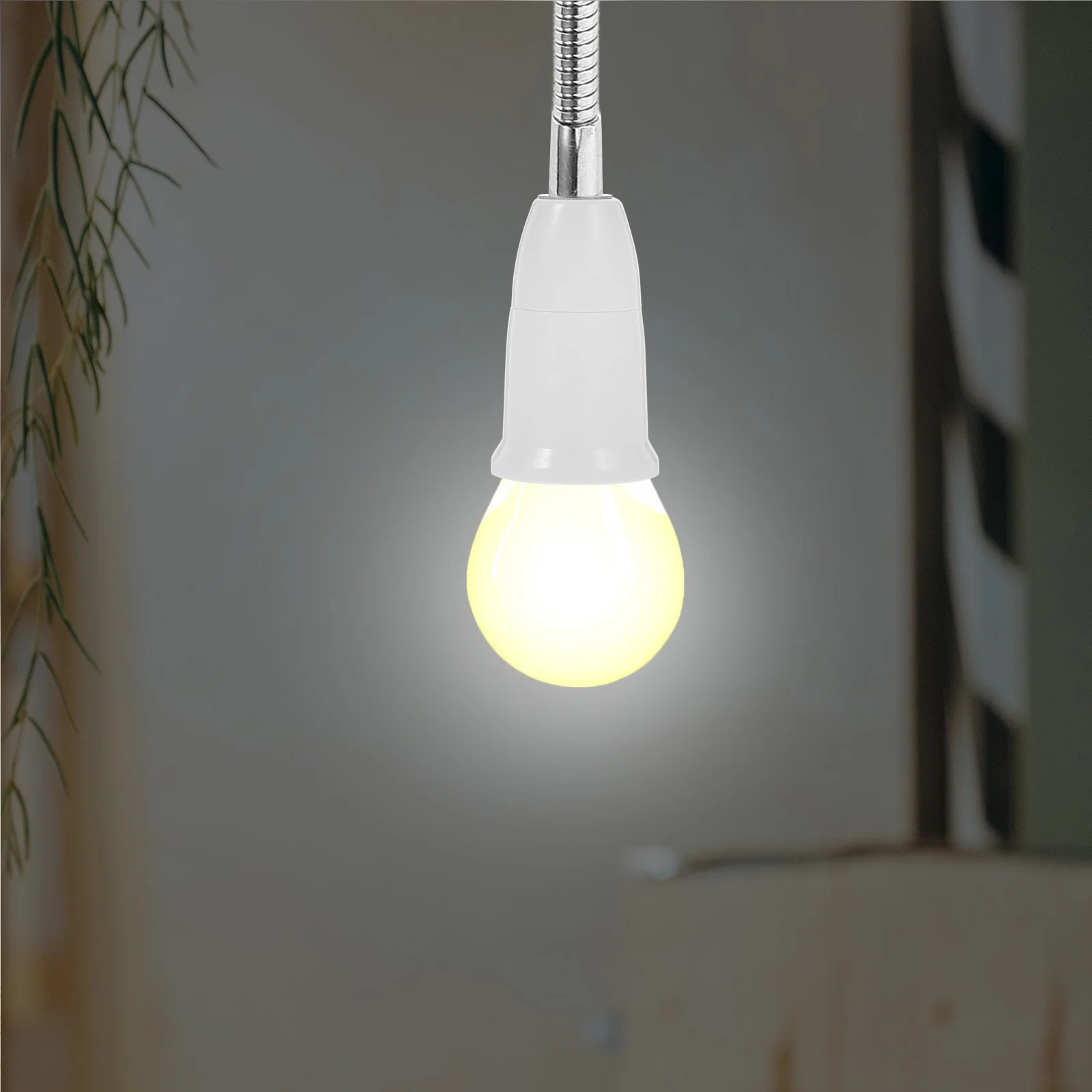 

E27 Flexible Light Bulb Lamp Sockets Adapter Extender Adjustable Soft Tube Extended Holder for Home LED Grow Light