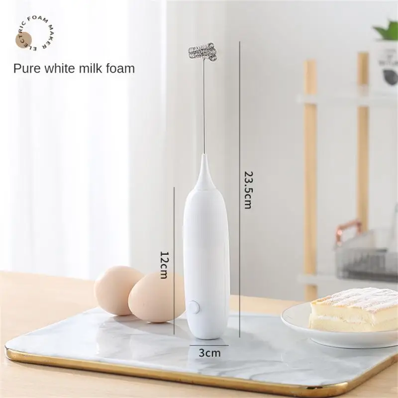 Electric Milk Frother Milk Cream Handheld Coffee Maker Kitchen Beverage Foam Whiskey Blender Coffee Cream Frost Kitchen Tools