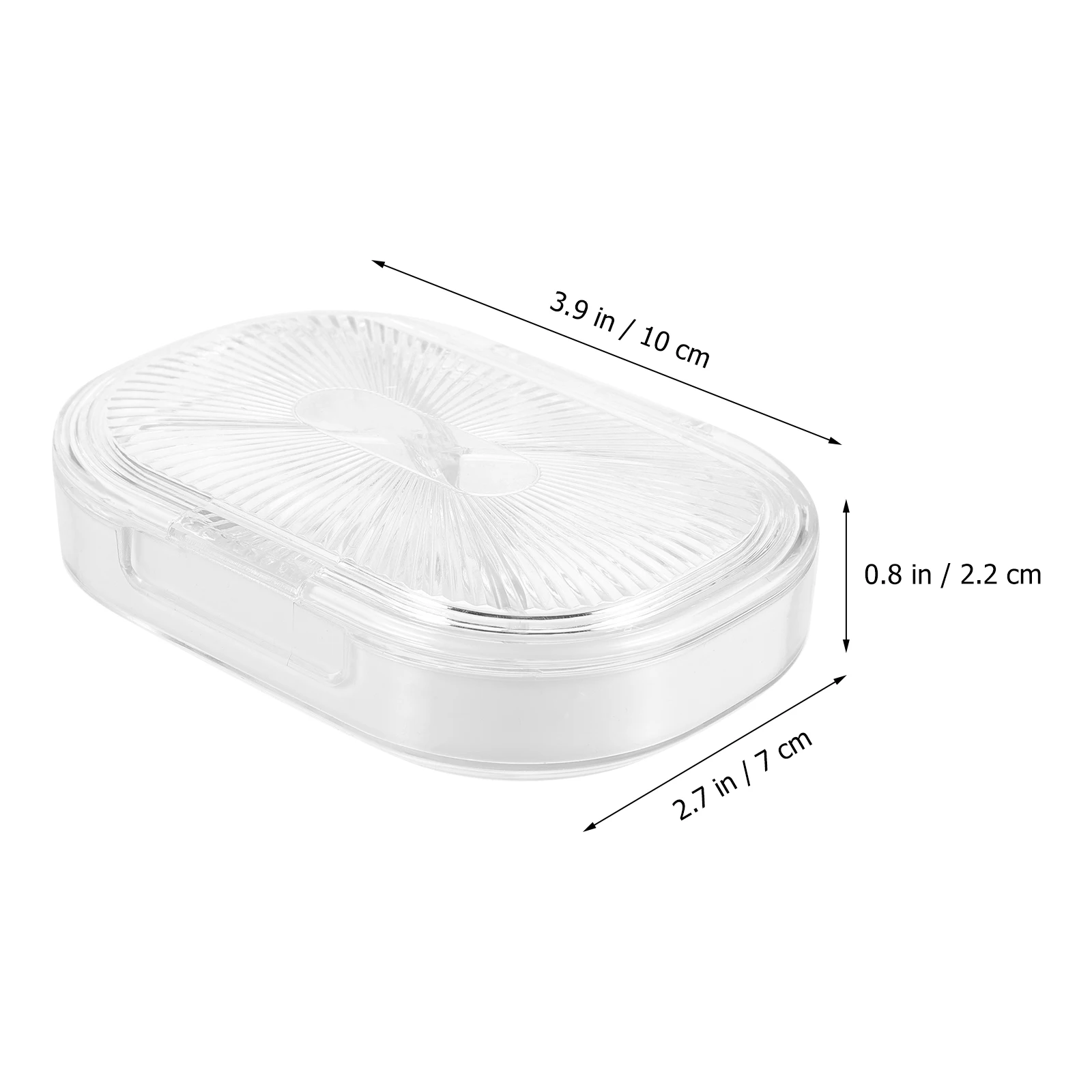 صندوق أسنان محمول، حاوية بلاستيكية آمنة ومتينة للسفر الداخلي والتخييم ورحلة العمل هدية سهلة الحمل #4