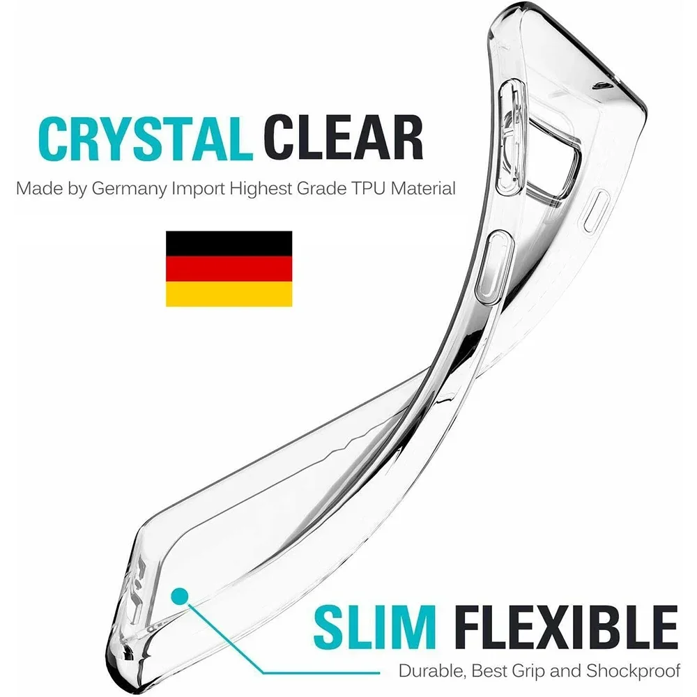 2Pcs Ultra Thin Transparent Silicone Soft Case For Samsung Galaxy S10 Plus Lite S10+ S10E Clear Back Cover Slim Shell Shockproof