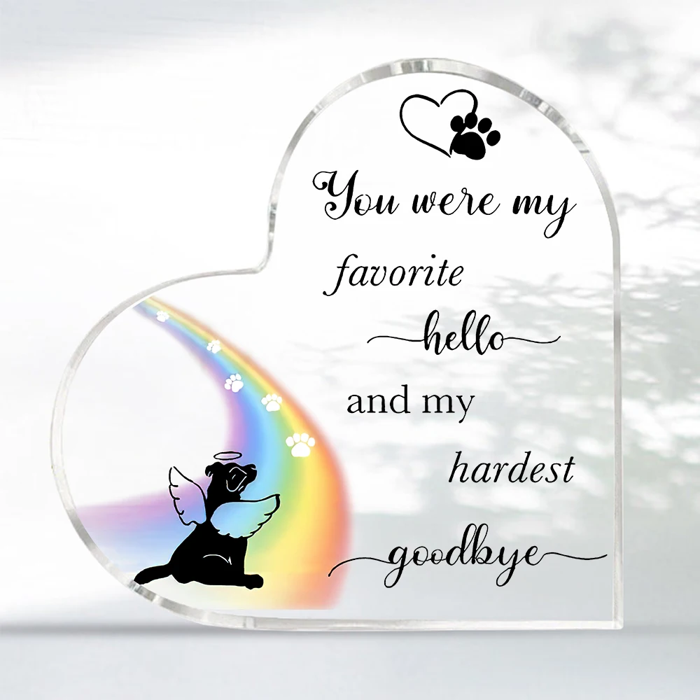 1pc Acrylic Plaque, Dog Loss Gifts, Dog Bereavement Gifts, Dog Remembrance Gift, Memory Gift Of Dog, Passing Away Gifts