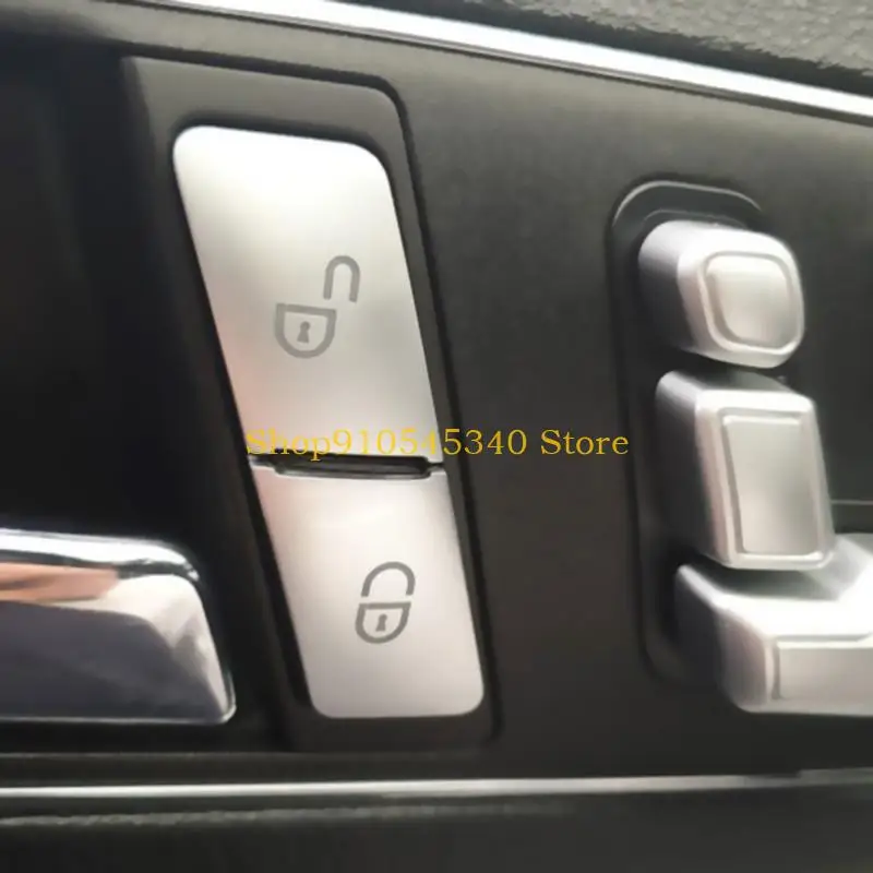 u2ja 4pcs door lock button ملصقات زر الزخرفة المناسبة لـ W204 W212 #5