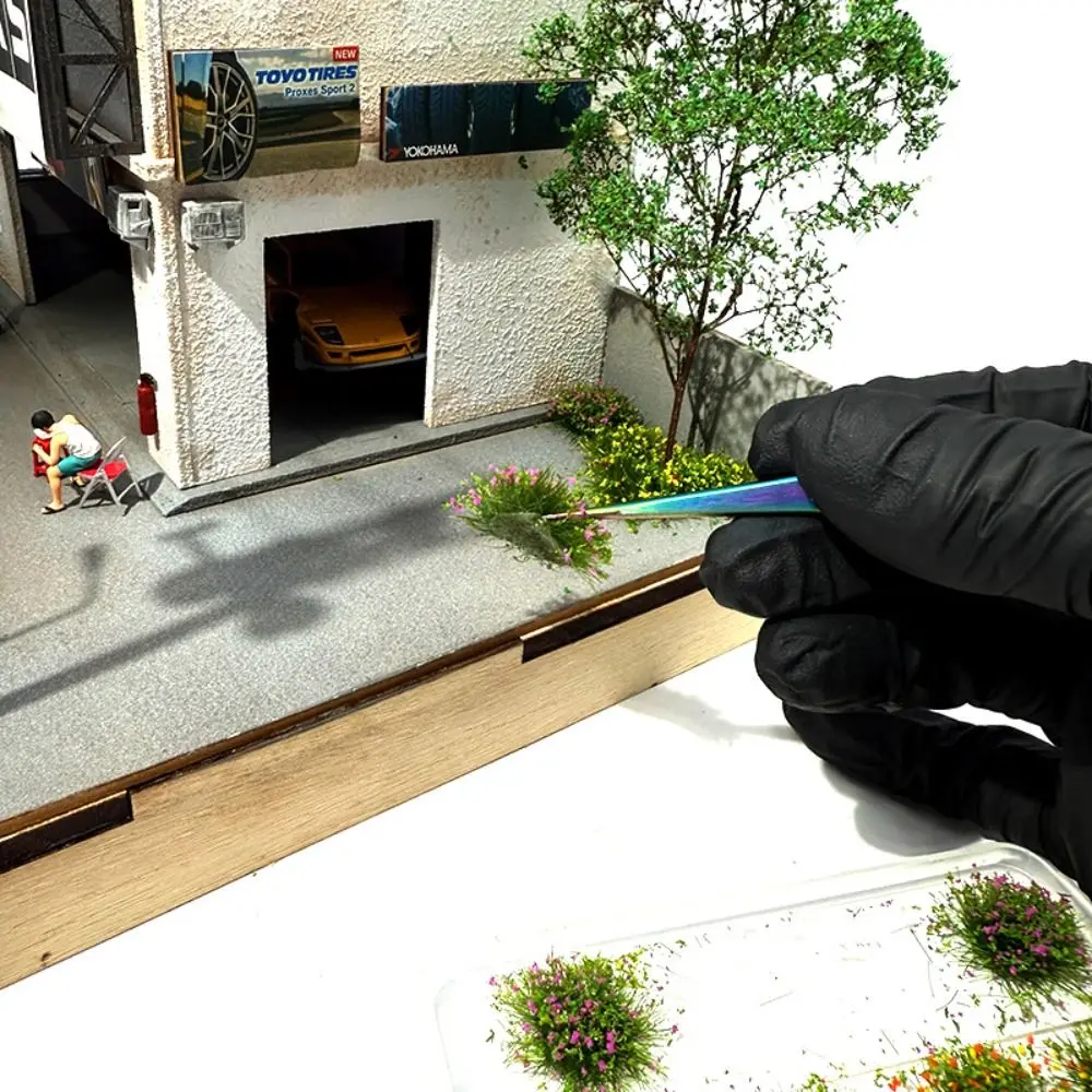 Simulação em miniatura flor cluster brinquedos em miniatura fada jardim vegetação cena modelo de construção diy artesanal