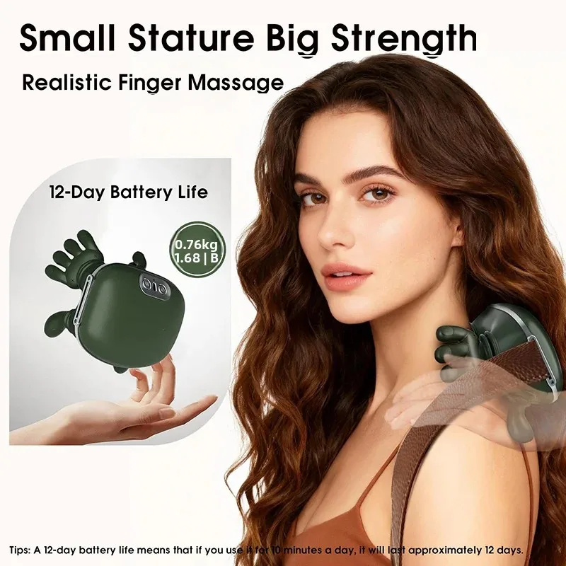 

Electric Neck Shoulder Massager Deep Tissue Shiatsu Cervical Back Muscle Relaxation Machine Kneading Pillow for Pain Relief