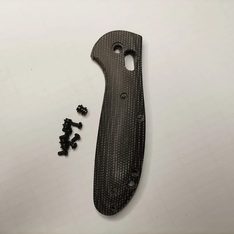 Custom Flax Made Fold Knife Grip Handle Scales FOR Genuine Benchmade Mini Griptilian 555 556 557 Knives DIY Make Accessory Parts