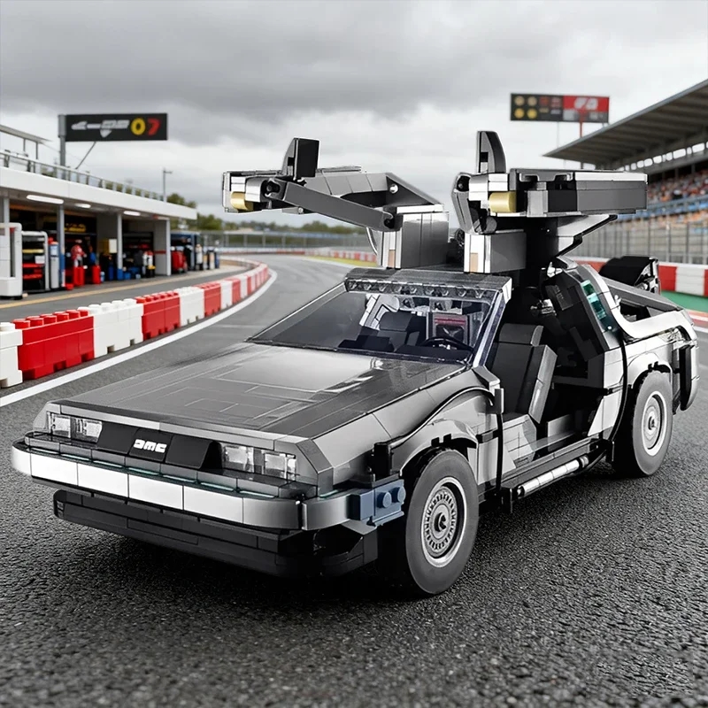 Blocs de construction techniques de retour vers le futur, 1872 pièces, modèle de véhicule, briques à assembler, jouets cadeaux pour enfants et adultes