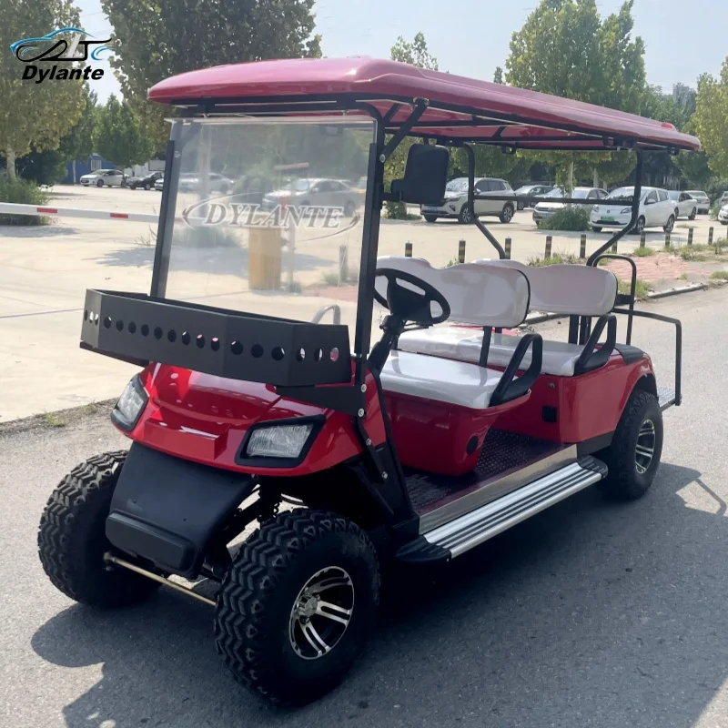 High Performance Off-Road 4 Seater Solar Panel Powered Mini Hunter Car 60V Electric Golf Cart for Outdoor Hunting Shooting