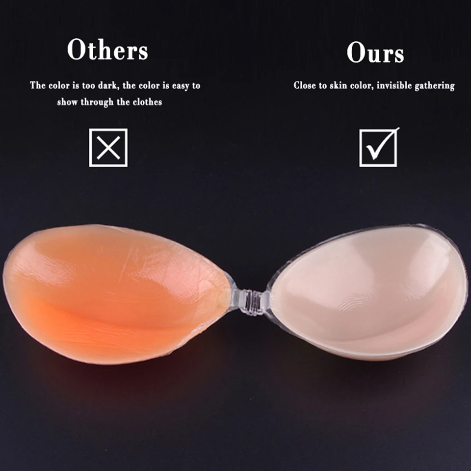 Breast Lift Nipple Cover Pasties Reusable Silicone Sticky Bra Push Up Invisible Boob Tape Breast Petals Chest Sticker