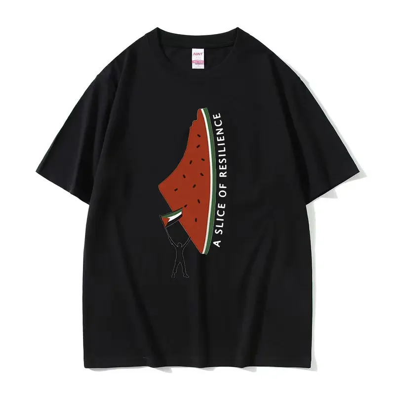 Interestingly this is not a watermelon patterned T-shirt. High quality fashionable clothing T-shirtsummer casual oversized