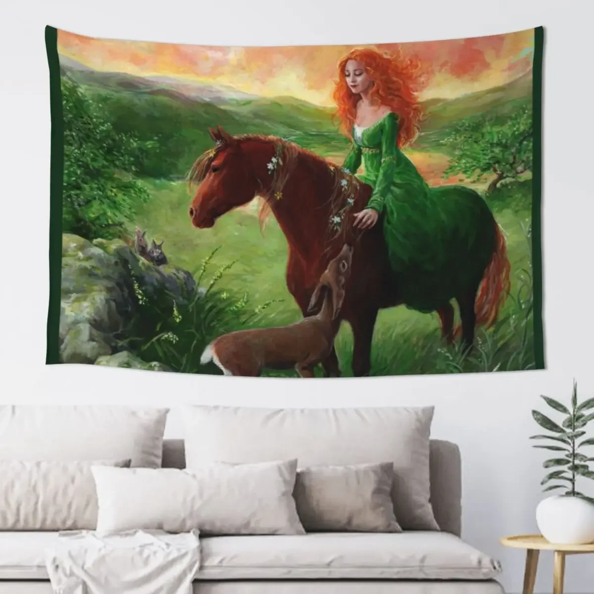 Aine, Queen of the Faeries Tapestry Decor For Room Decorative Paintings Home Decorators Wallpaper Bedroom Tapestry