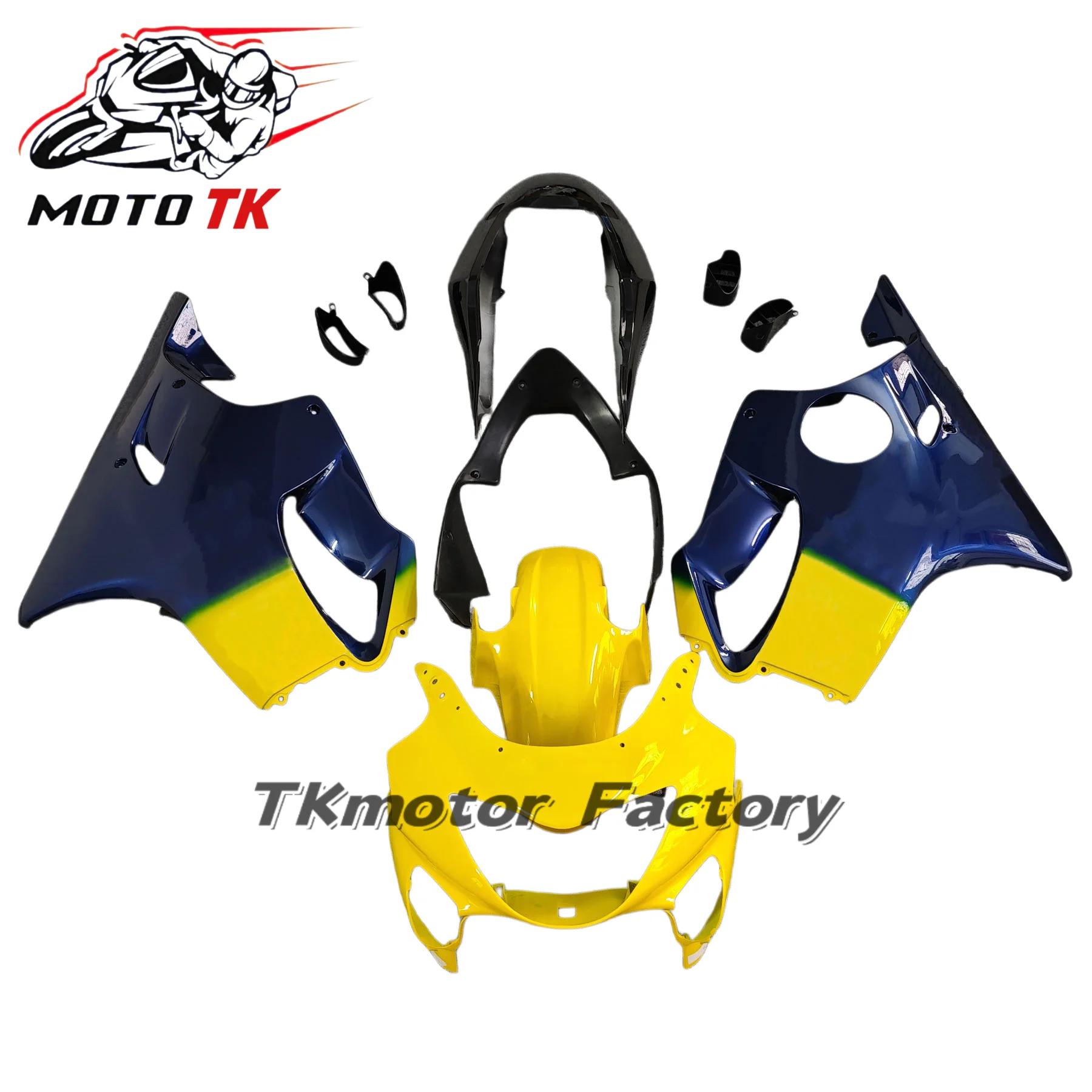 Motorcycle Fairing kit For HONDA CBR600F 99 00 CBR600 F4 1999 2000 Fairing Yellow Blue Motorcycle Housing