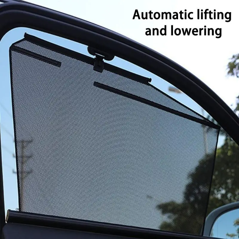 

Advanced Polyester Mesh Car Window Cover Privacy Car Window Shade Universal Auto Sunshade Innovative for Travel Use D7YA