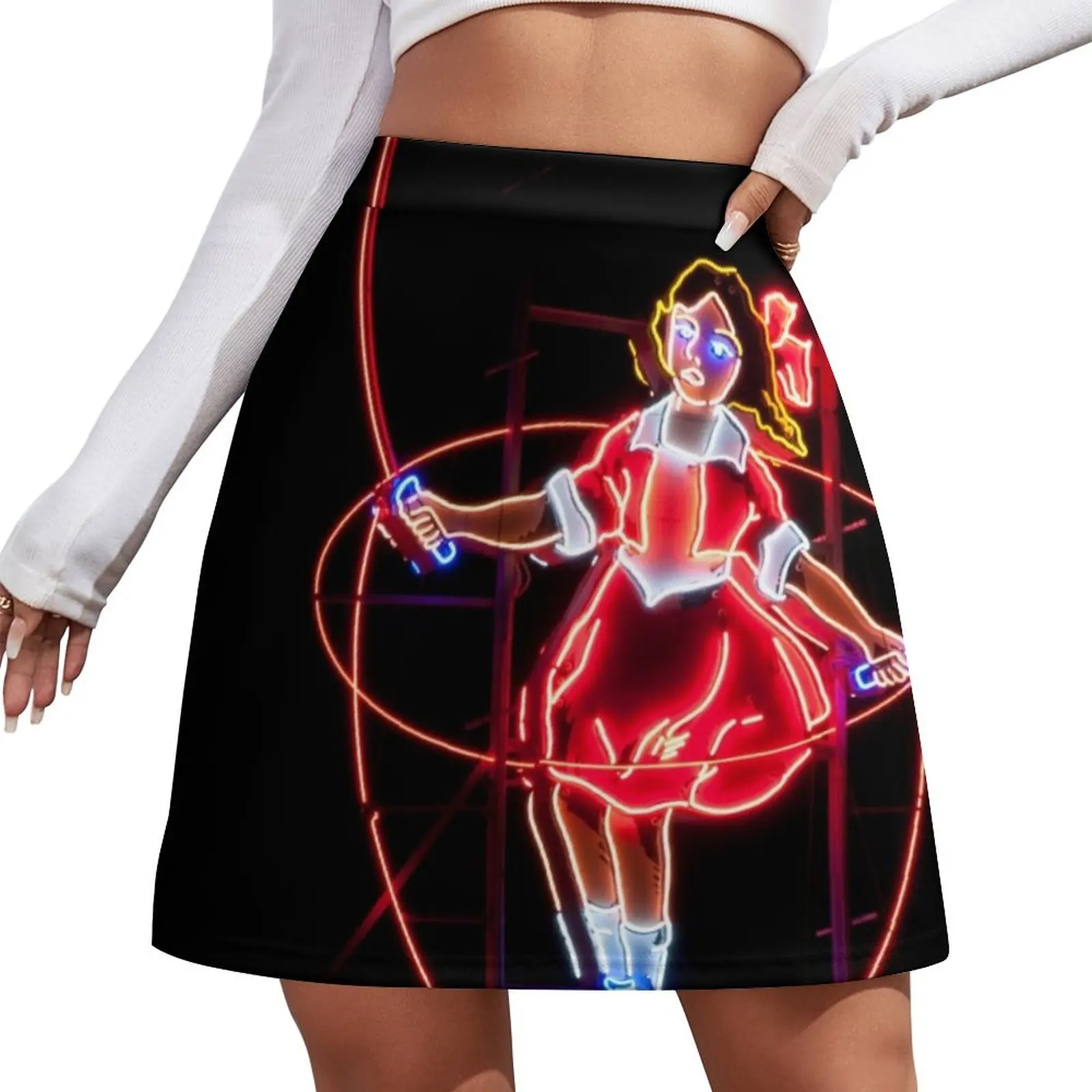 

Neon Sign, Skipping Girl Vinegar, Melbourne, Australia Mini Skirt fairy core 90s aesthetic skirts for woman