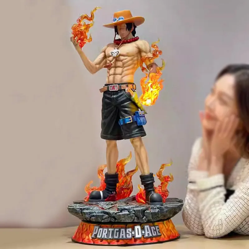 

73 см аниме Ace One Piece фигурки Portgas · D · Ace Fire кулак экшн-фигурки Статуэтка ПВХ Коллекционная модель игрушки орнамент подарки