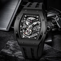 TSAR BOMBA Men’s Mechanical Skeleton Watch 316L Stainless Steel Sapphire Crystal Luminous Shock Water Resistant photo 2