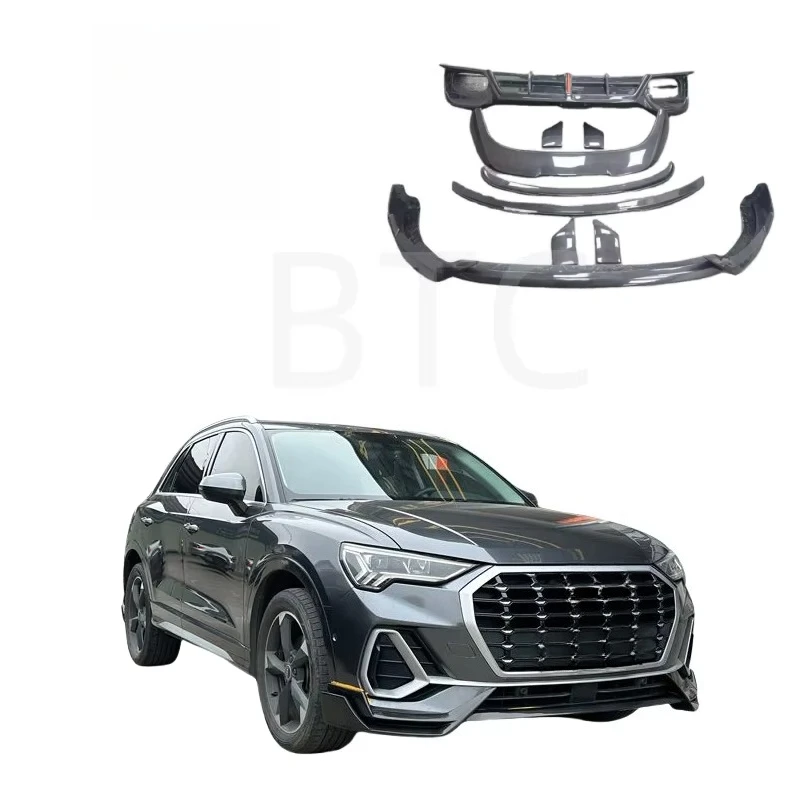 

STLF BTC High Quality Carbon Fiber Car Body Kit for Audis Q3 2021-23 Upgrade ABT Style Front Lip Rear Diffuser Spoiler Roof Wing