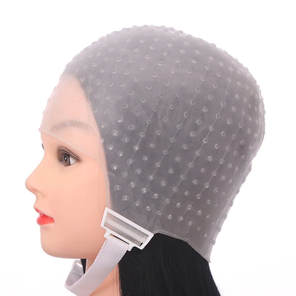 

2Sets Silicone Hair Highlighting Cap High Grade Dyeing Color Tool Hair Coloring Kit for Salon and Home Dye Cap