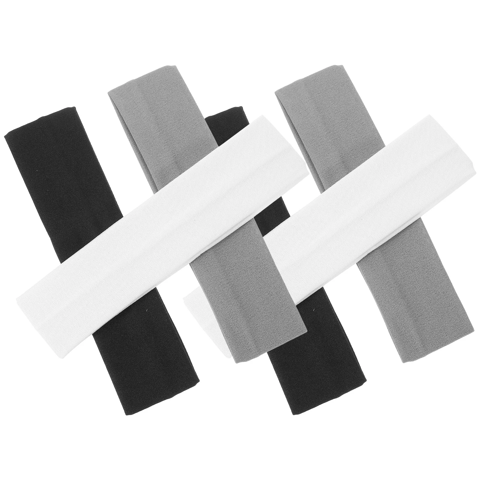 

6Pcs Elastic Breathable Sports Headband Sweat Absorbent Stretchy Fitness Workout Yoga Bands Elastic Headband