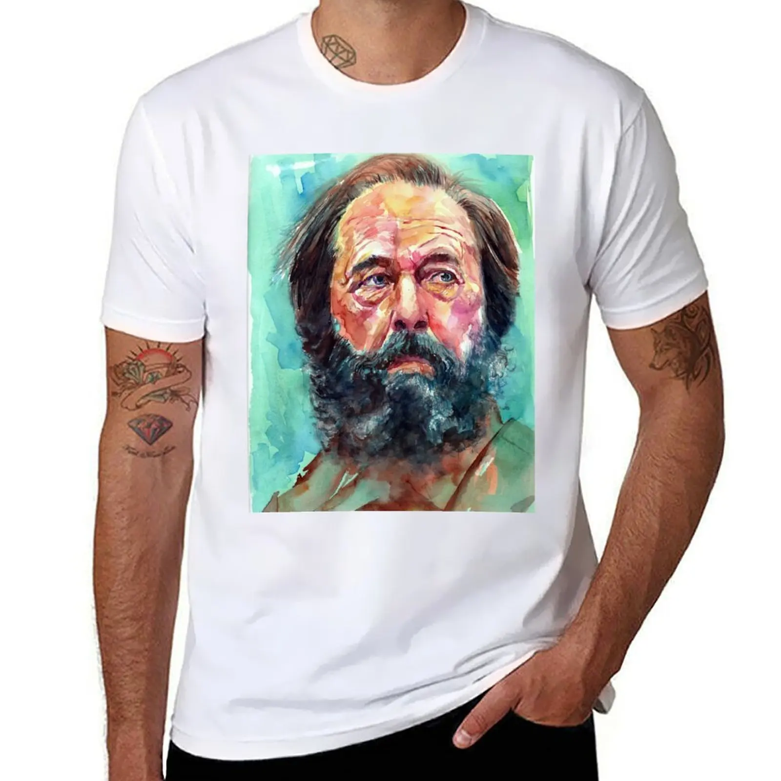

Aleksandr Solzhenitsyn T-Shirt man t shirt designer man t shirts high quality luxury brand