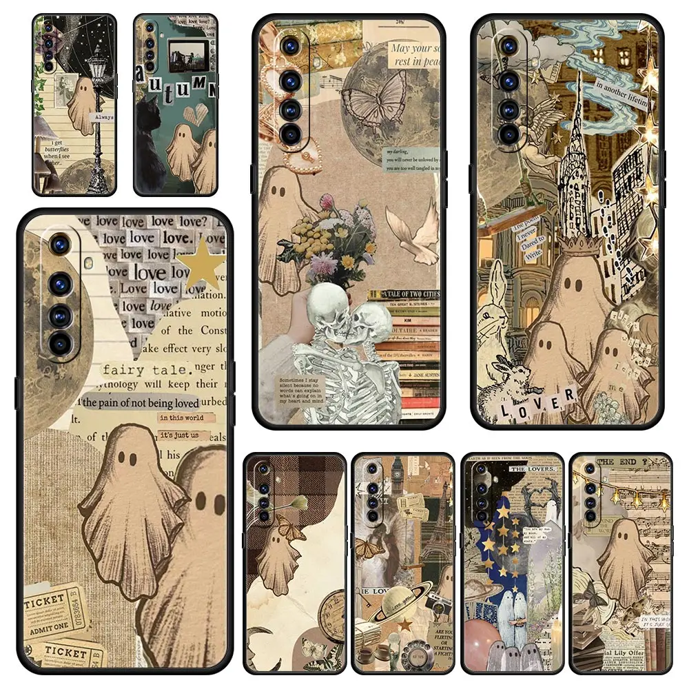 Etui na telefon Realme 12 11 10 9 8 5G 7 6 GT5 GT3 GT2 Pro Plus C21 C11 C25 C35 Realme GT Neo 2 3 3T 5 Cover Cute Little Ghost