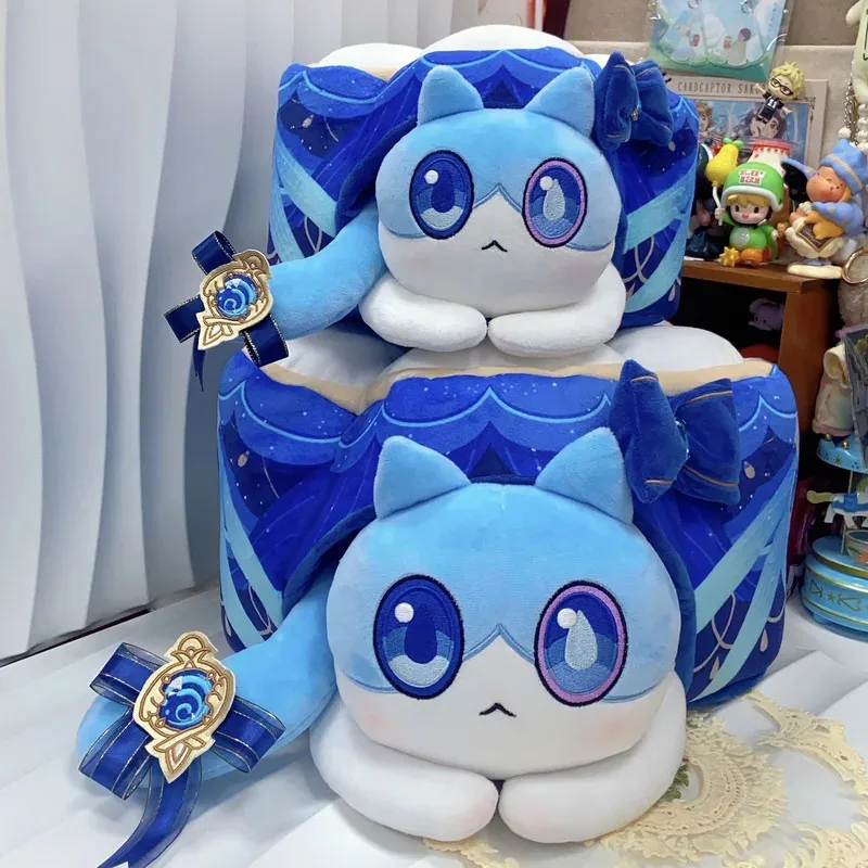 Game Genshin Impact Furina Cosplay Props Ruan Mei's Creation Furina Cake 25cm 35cm Diameter For Hallowmas Partys Cake Women Men