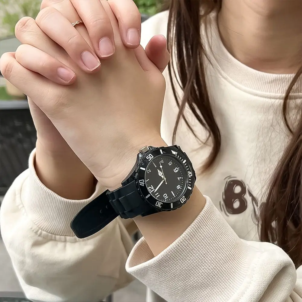 Waterproof Student Electronic Clock Silicone Birthday Gift Classic Clock Quartz Korean Style Accessories Casual Sport Watch