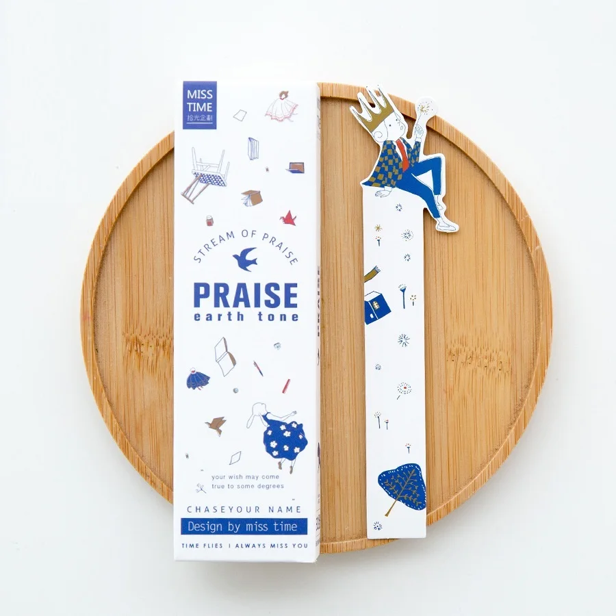 30 Pcs/Lot Stream of Praise Bookmark DIY Cartoon Book Holder Message Card Promotional Gift Stationery