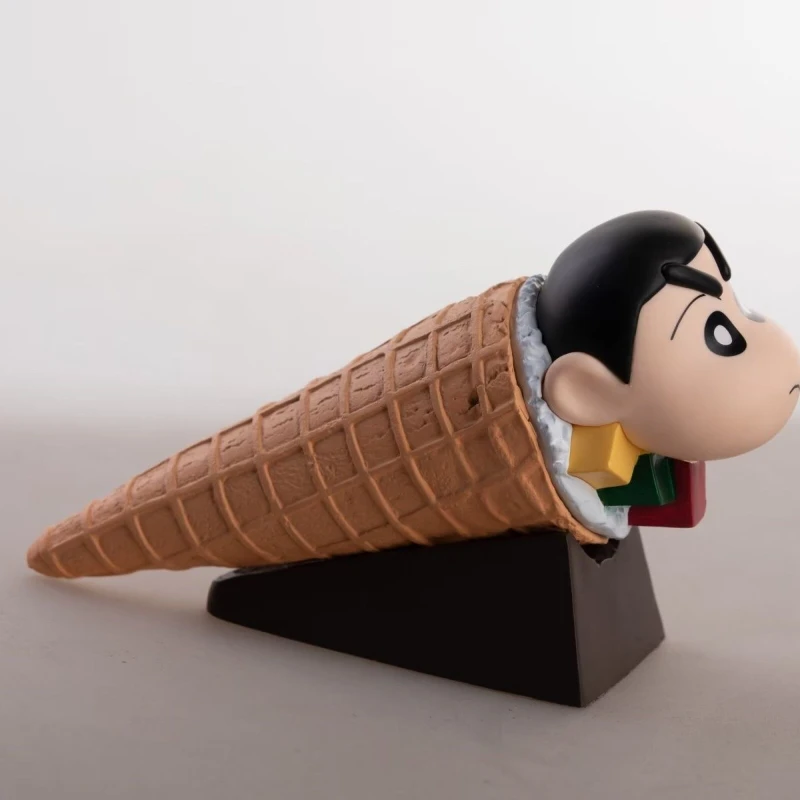 9cm nime Crayon Shin-chan Sweet Cone Summer Dessert Ice Cream  PVC Figure Collectible Model Toy