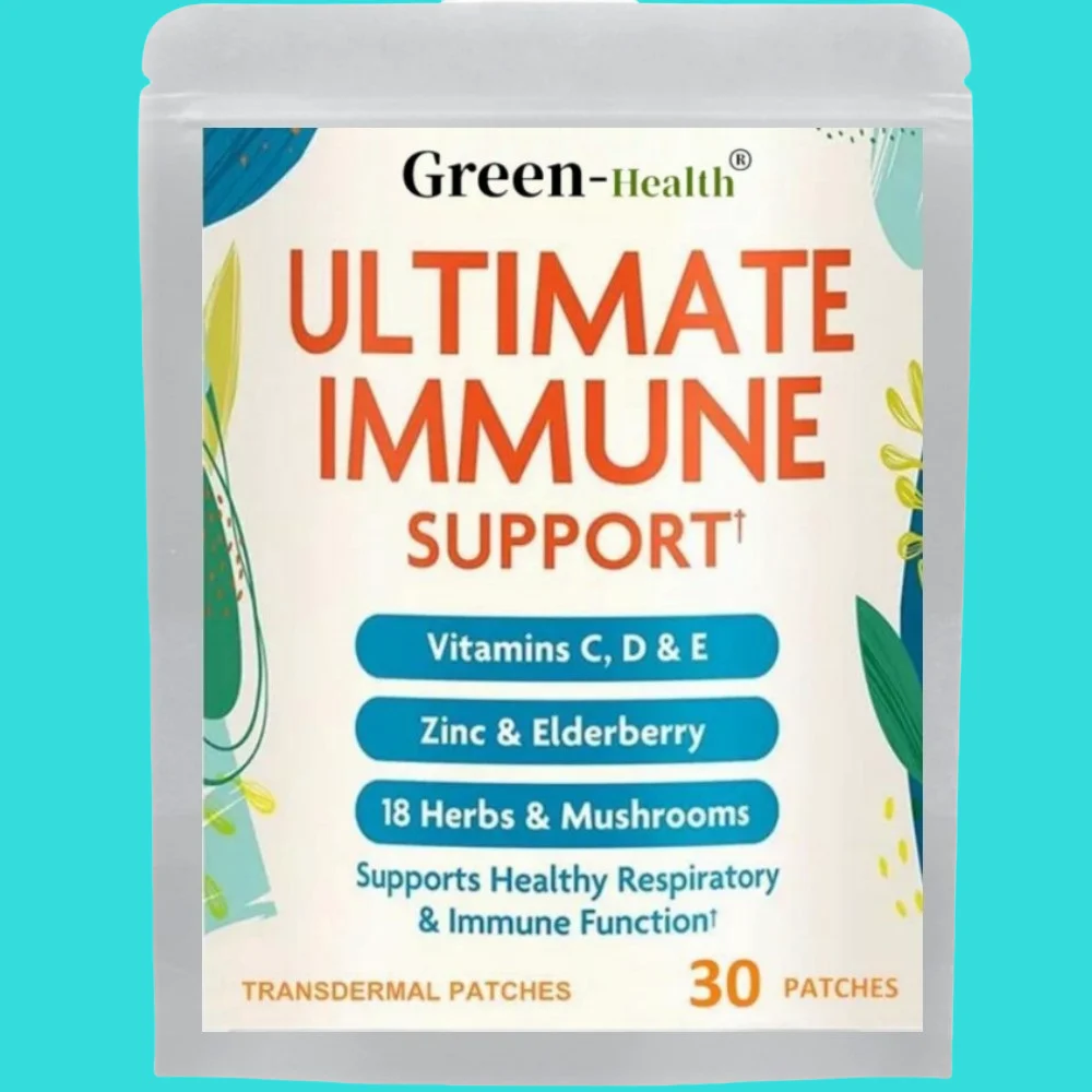 30 Patches Ultimate Immune Support Transdermal Patches Vitamin C, D, E and Zinc Daily Immune Defense & Antioxidant Support