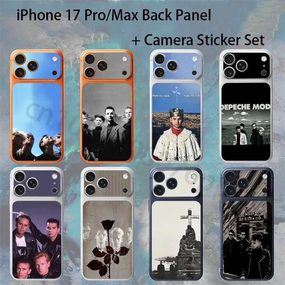 

Band D-Depeche Mode For iPhone 17 Pro /Max Battry Back Cover with Camera Decal Skin Rear Protective Sticker Film